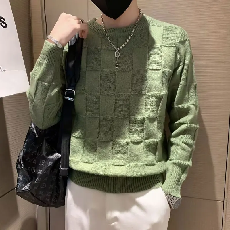 

Men Sweater Autumn Winter Soft Warm Jumper Robe Hombre Pull Hiver Pullover O-Neck Knitted Sweaters D23