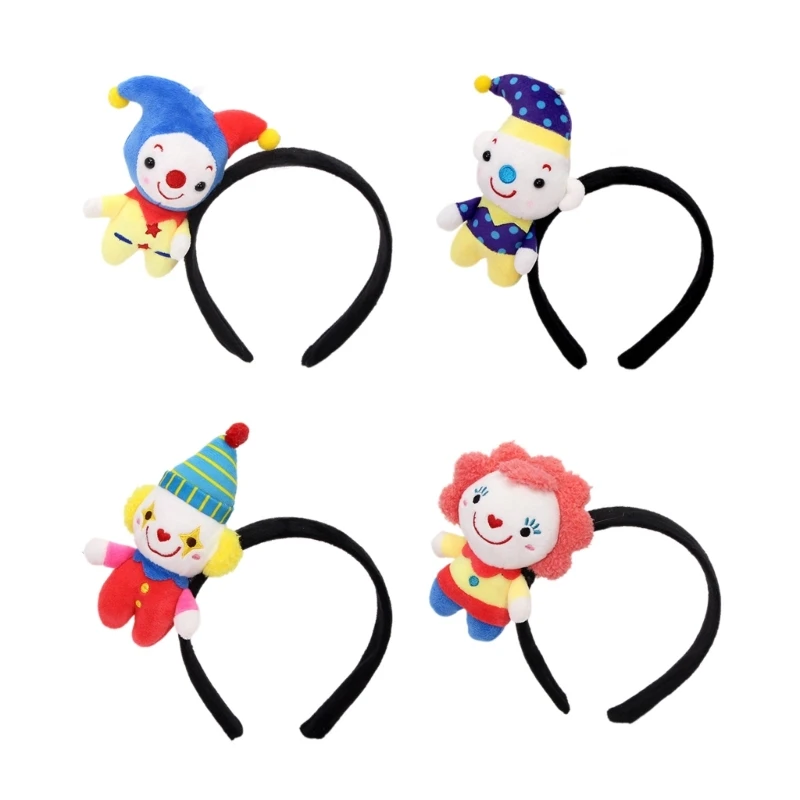 Funny Clown Hairbands for Photo Studio Halloween Eye-catching Props for Halloween Festive Party Daily Wear Headpiece