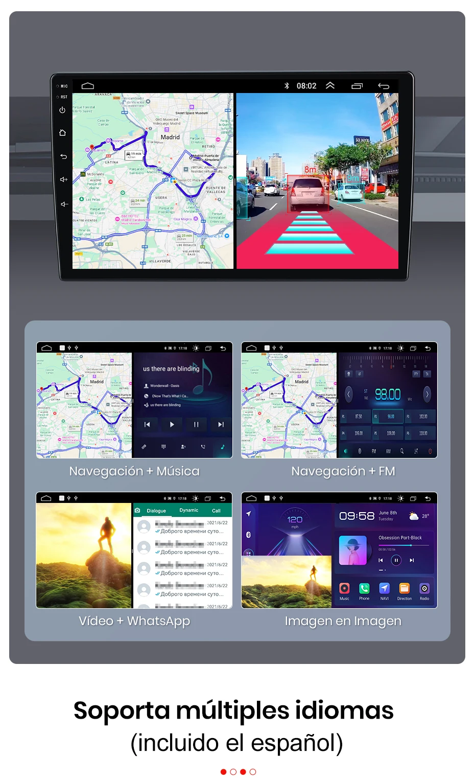Junsun Wireless CarPlay Android Auto Autoradio für Seat Leon MK3 2012 2013-2020 GPS Auto-Intelligentes System BT FM Spanisch Lokal – Detail 23