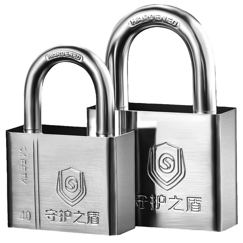 

304 Stainless Steel Padlock Cabinet Furniture Meter Box Outdoor Anti-theft Lock Waterproof Rustproof Independent Lock With 4Keys