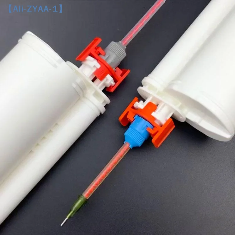 【ZYAA-1】250/490ML 200/400ML Cartridge Mixing Tube Plastic Adapter Epoxy Glue Cartridge Mixing Nozzles Dispensing Head