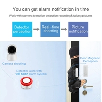 AA60-Tuya Smart Motion Door Window Detection Home Security Alarm System Kit Wifi Burglar Alarm Human Body Detection Sensor