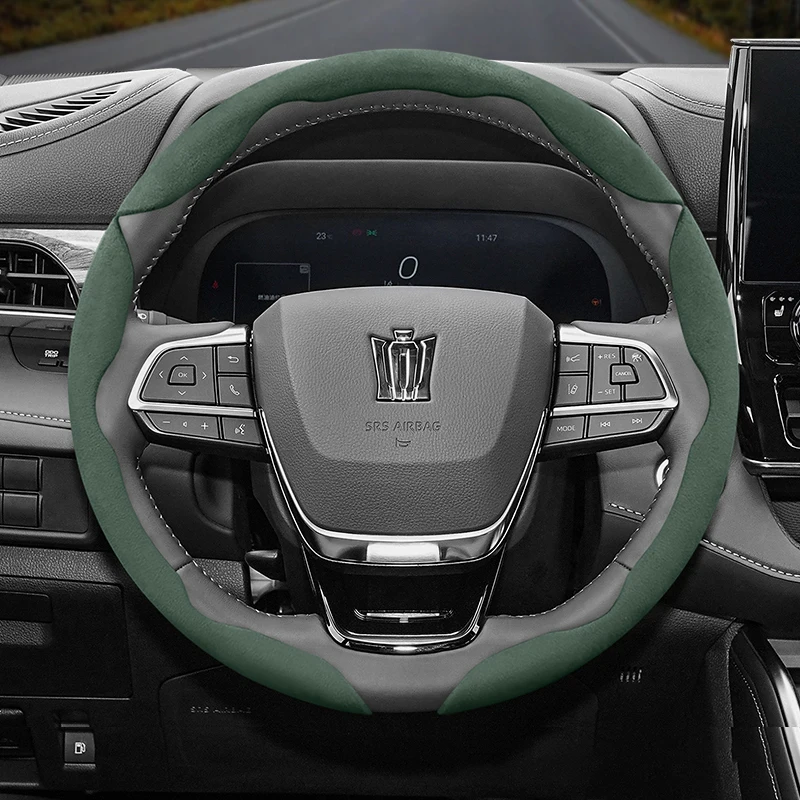 

For Toyota Crown Suede Snap-on Steering Wheel Cover Sedan Estate Majesta Royal Athlete Cars Accessories Accesorios Para Auto