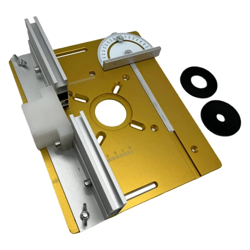 Router Table Insert Plate Aluminum Alloy Wood Milling Flip Board Trimming Machine Engraving Auxiliary Tool