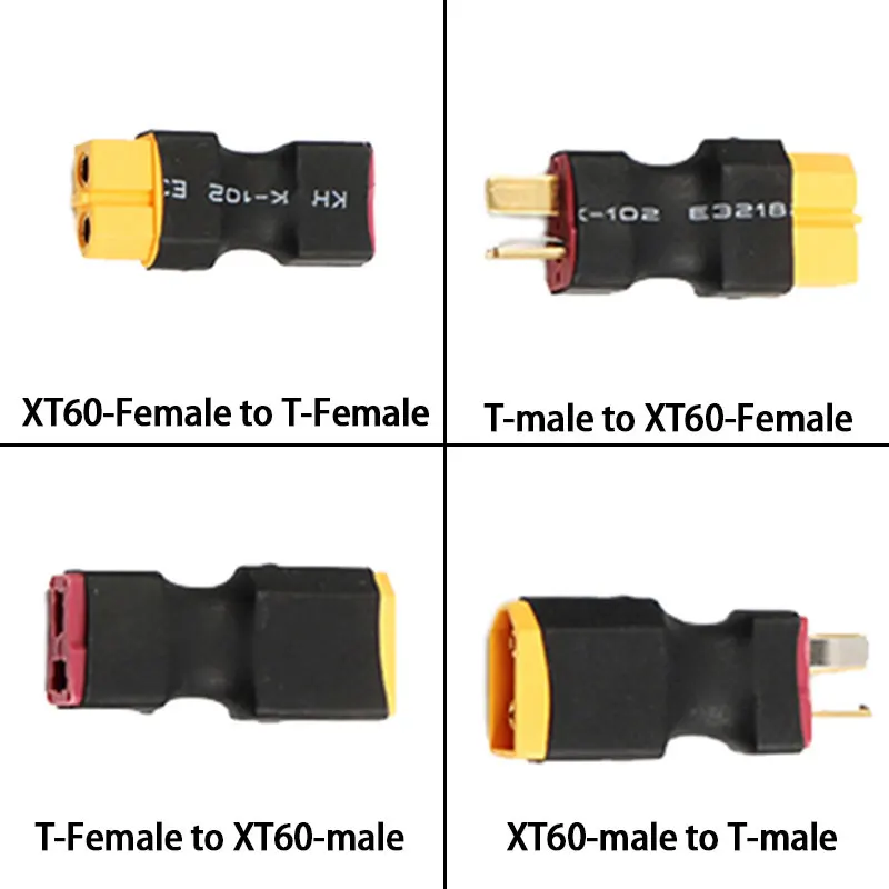 

1PC Adapter RC vehicle and ship model lithium battery conversion head XT60 plug to T head RC Lipo Battery Control Parts DIY