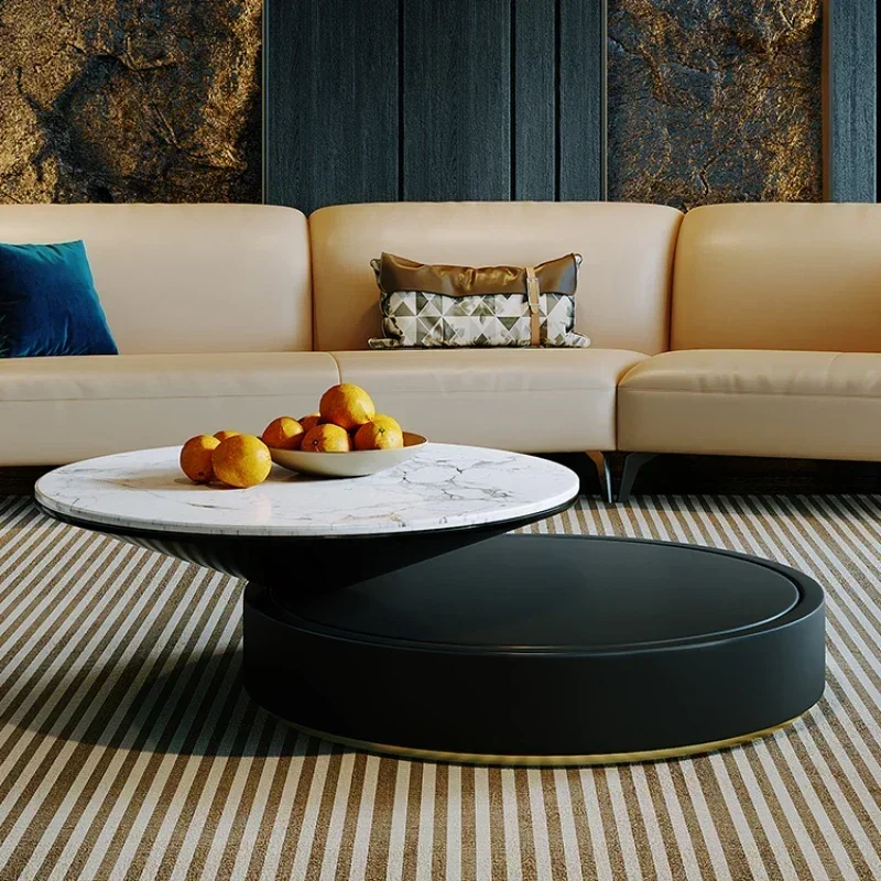 

Light Luxury Large and Apartment Living Room Home round SlateCombination