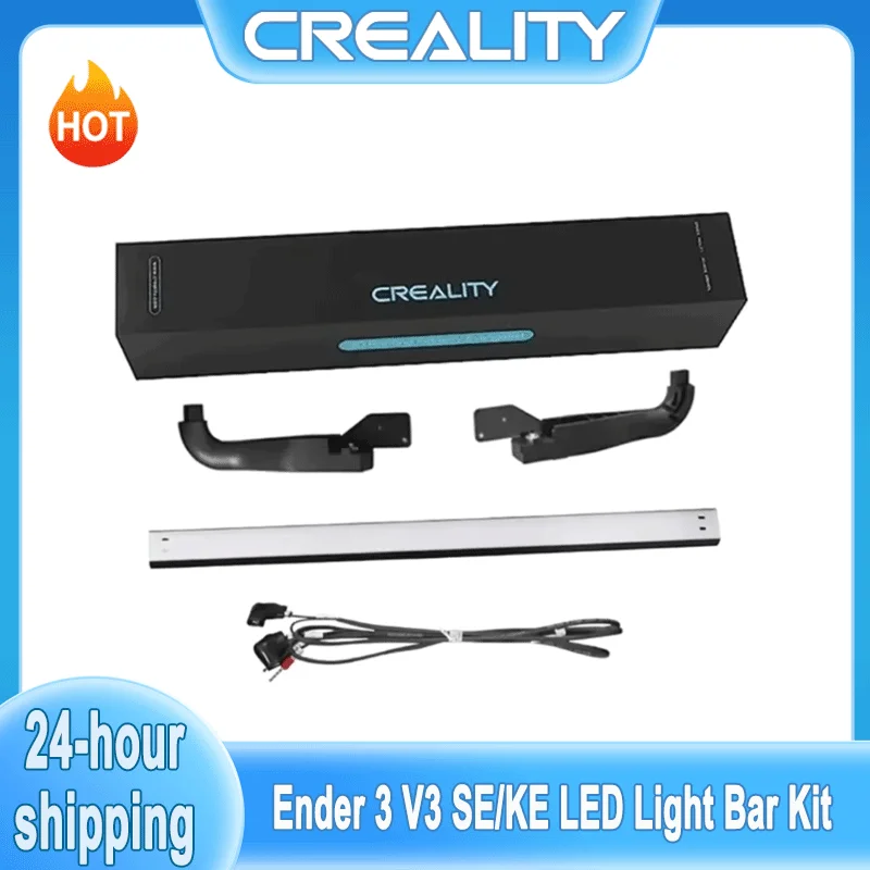 

Creality Official Ender 3 V3 SE/KE LED Light Bar Kit 3D Printer LED Light 24V 5W No Strobe Soft Light for Ender-3 V3 SE / V3 KE