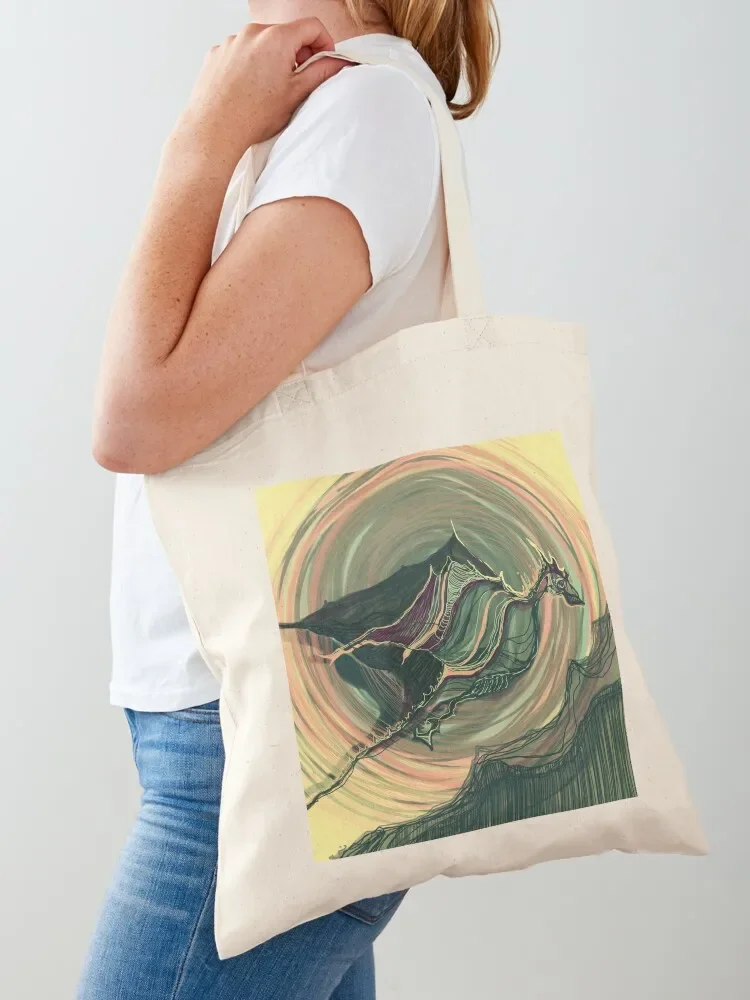 The dragon flight Tote Bag personalized tote foldable reusable bag Shopper Cloth bag