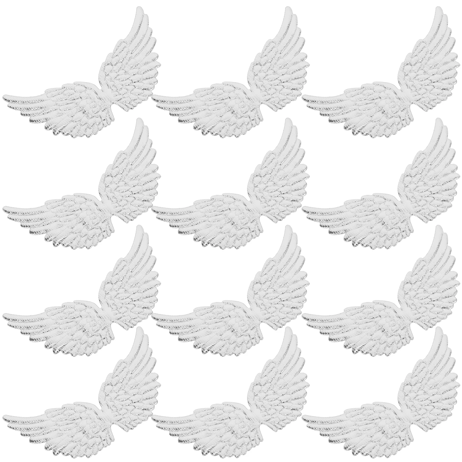 

12Pcs Small Angel Wings for DIY Projects Fabric Wing Applique Patches Craft Ornament Decorative Charms for Jeans Jackets Shoes