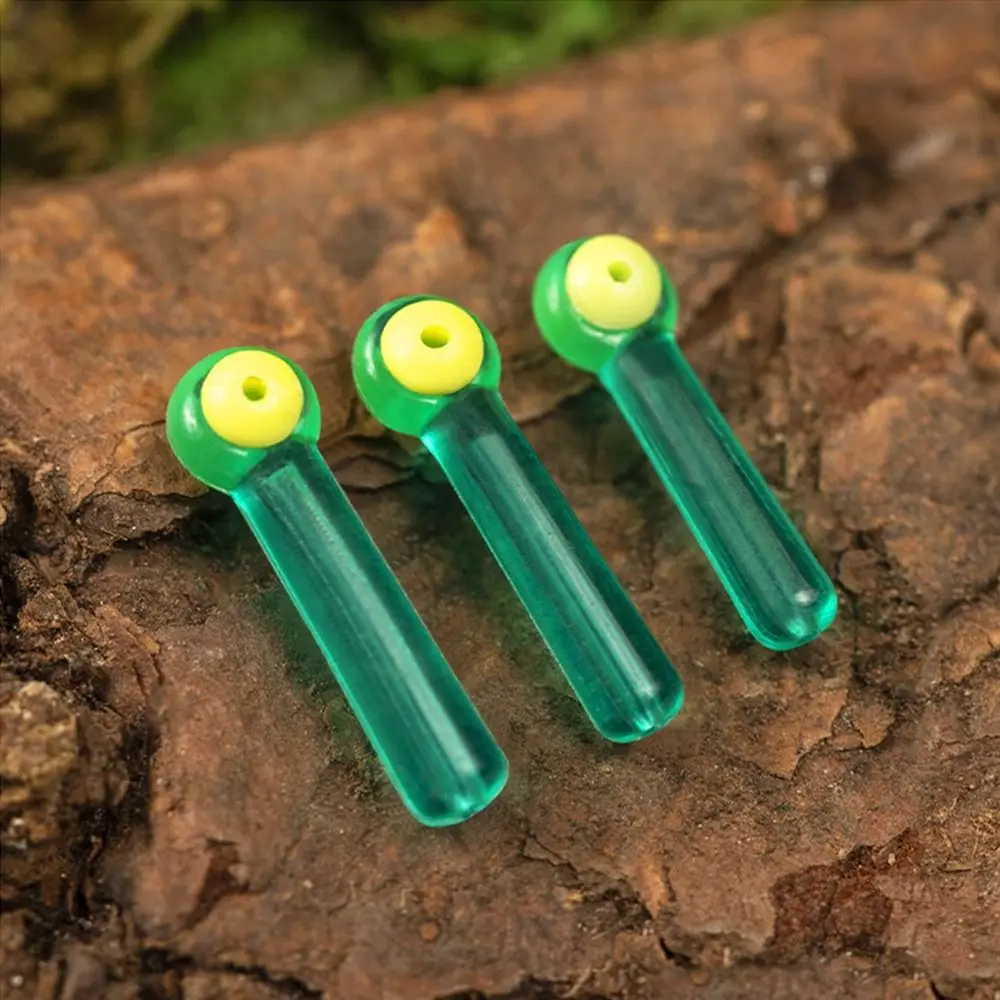 50Pcs/Box Small Green Transparent Dual Core Float Seat Silicone High Toughness Double Force Float Seat Fishing Accessories