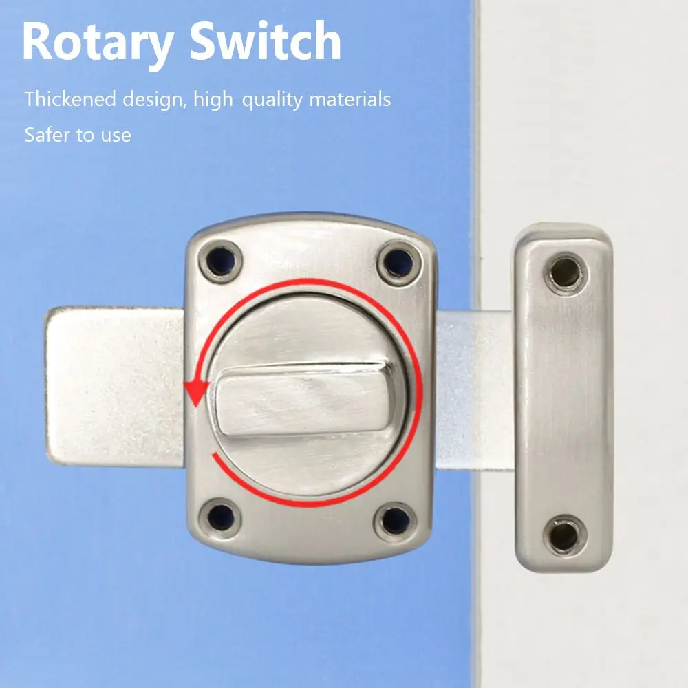 Universal Cabinet Door Privacy Latch Furniture Door Bolts Sliding Door Lock Bolts Security Sliding Zinc Alloy Lock Gate Latch