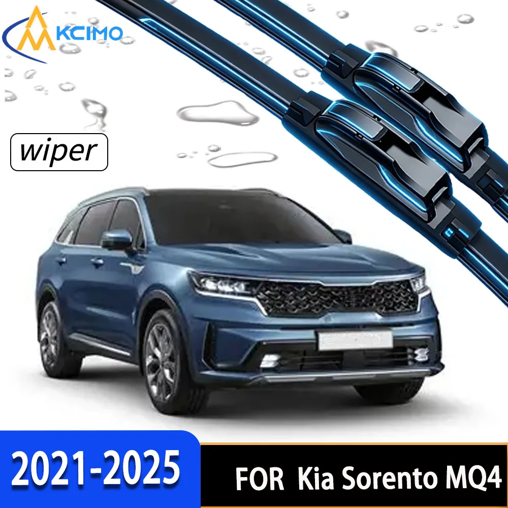 

High-Quality Front Windscreen Wiper Blades with Durable High-Density Rubber, Direct Fit for Kia Sorento MQ4 2021-2025.