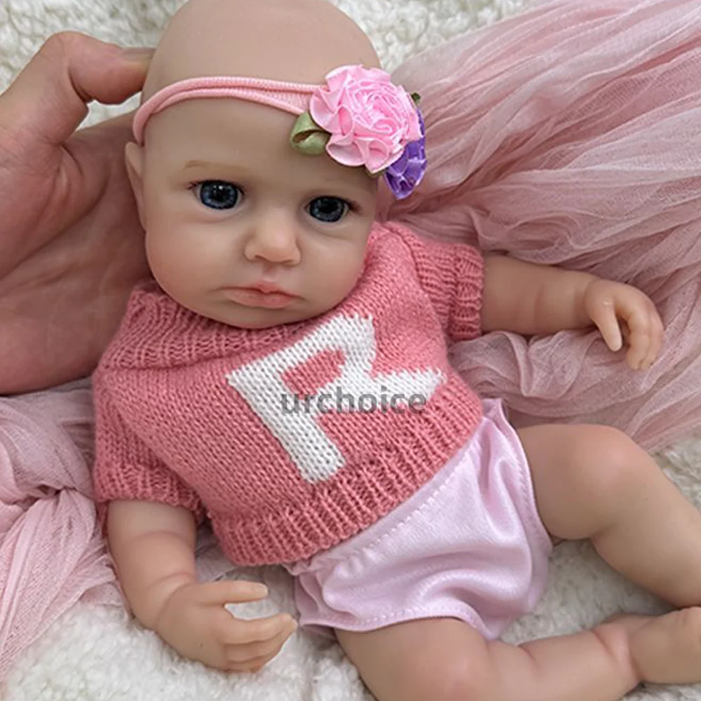 

Christmas 12" Handmade Silicone Reborn Baby Open Eyes Rebirth Doll Realistic Art Collections Children'S Day/Christmas Gifts