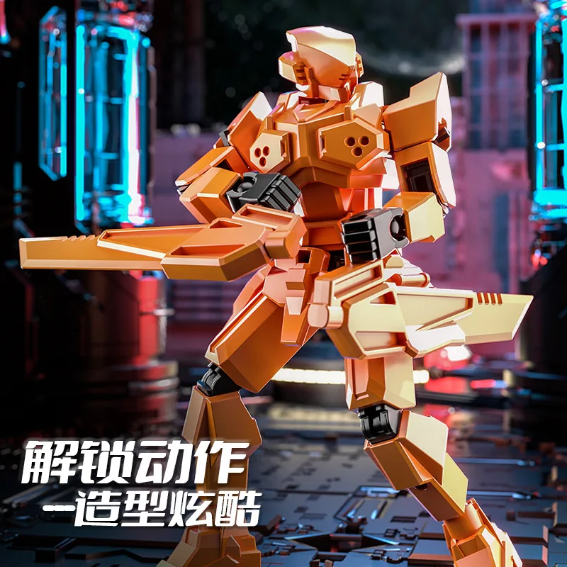 Nieuwe soldaat magnetisch schild pantser krijger speelgoedmodel Lucky 13-gewrichten dummy actiefiguur DIY-montage speelgoed desktop ornamenten