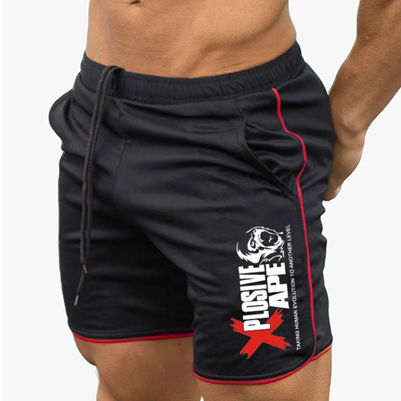 New men shorts fitness sports shorts training jogging shorts fashion design casual shorts Basketball football training shorts