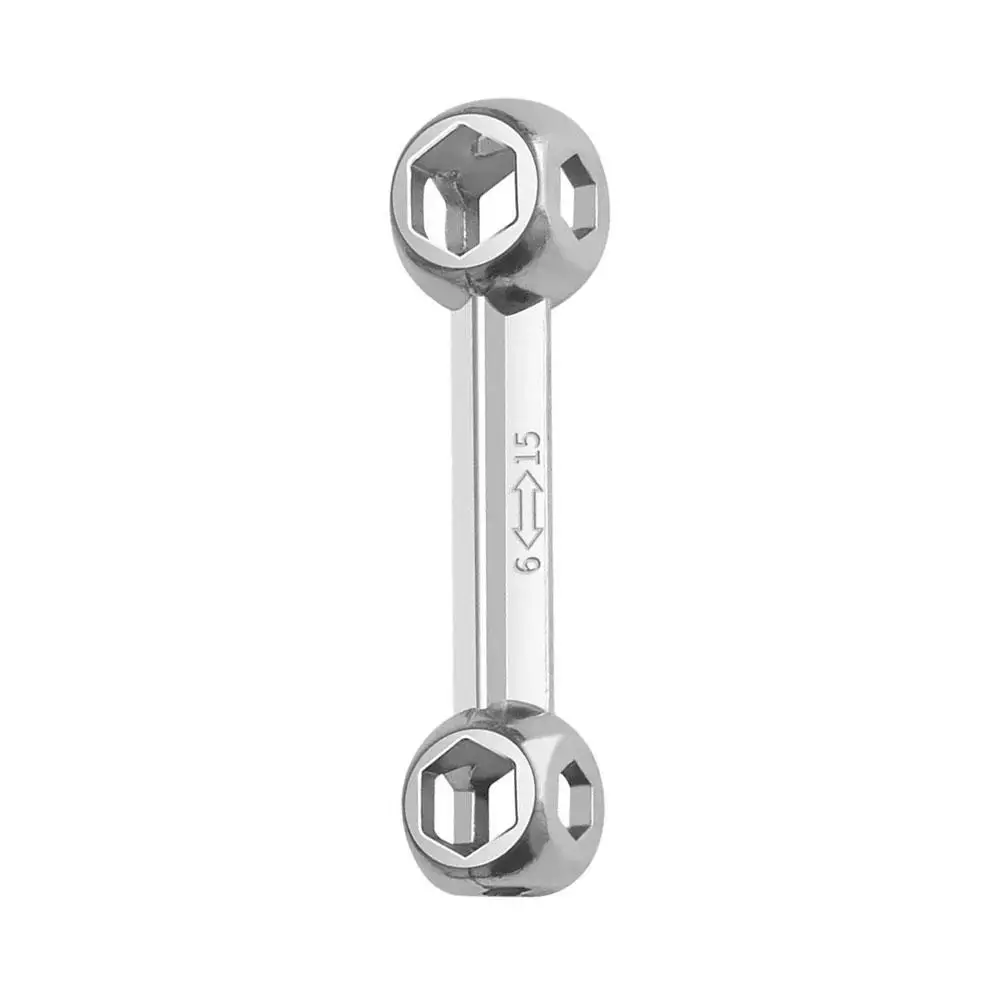AliExpress NONE 10in1 Dog Bone Hexagon Wrench Portable Pocket Bicycle Multi Tool Aluminum Alloy Metric Spanner for Bike Scooter Emergency Repair