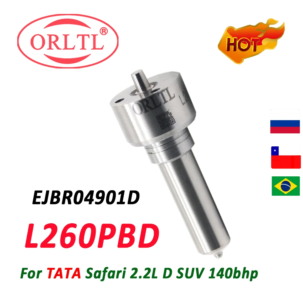 ORLTL EJBR04901D NEW L260PBD Diesel Injector Nozzle L260PBD for Delphi TELCO Safari 2.2L D SUV (140bhp) L260 PBD Euro 4