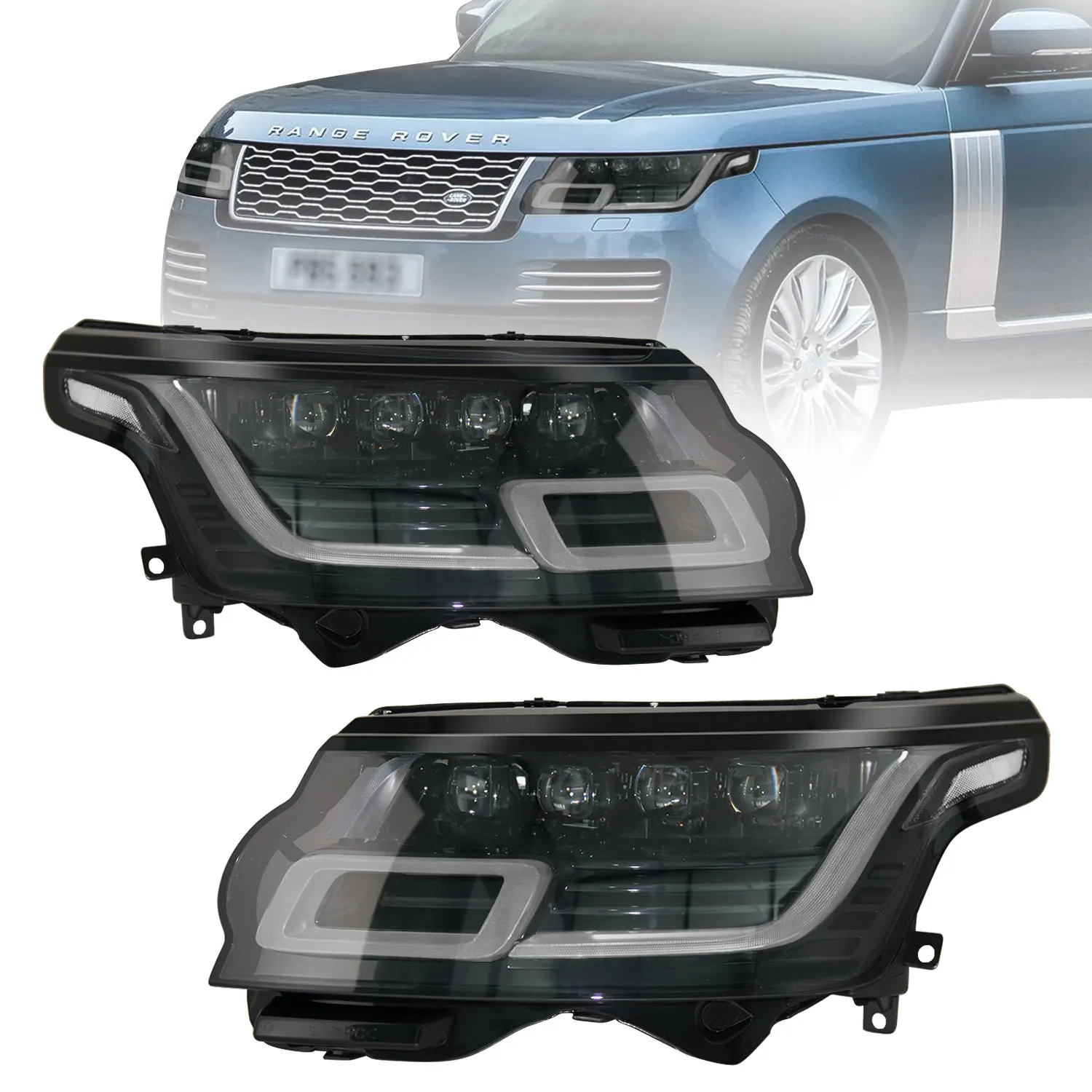 Hot Sell L405 Headlights 2018 2019 2020 2021 For 2013-2017 Land Rover Range Rover Vogue Front Lamp Car Accessories