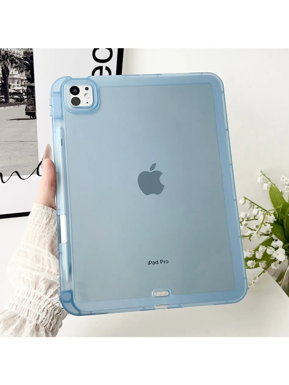 Etui na tablet do iPada 2025 2024 6 7 8 9 10. generacji Etui Air 4 5 Pro 10.2 10.9 11 cali Mini z miejscem na ołówek Miękka przezroczysta osłona — zdjęcie produktu 7