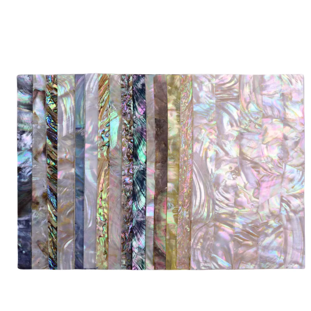 

Size:24x14CMShell paper colorful high-end carved flower inlaid thin sheet decorative material