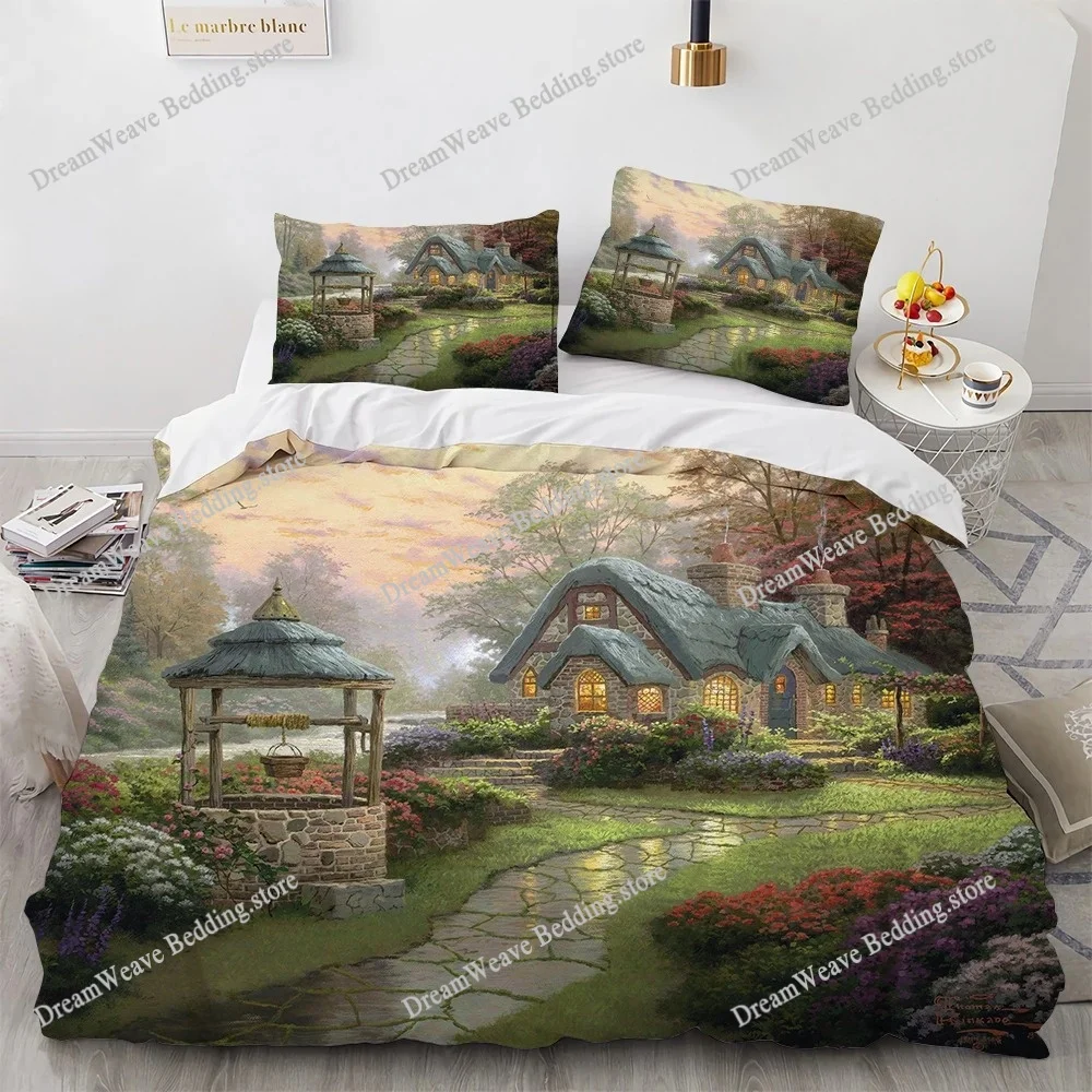 

Масляный комплект постельного белья пододеяльник 3d постельное белье модный дизайн украшения King пододеяльник комплект двуспальной кровати комплекты постельного белья роскошный подарок