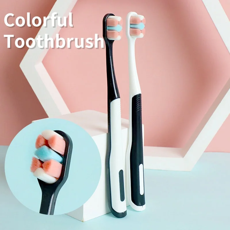 

Colorful Toothbrush for Oral Health Зубная Щетка Low Carbon Soft Bristle Brush Oral Cleaning Stain Removal and Tooth Protection