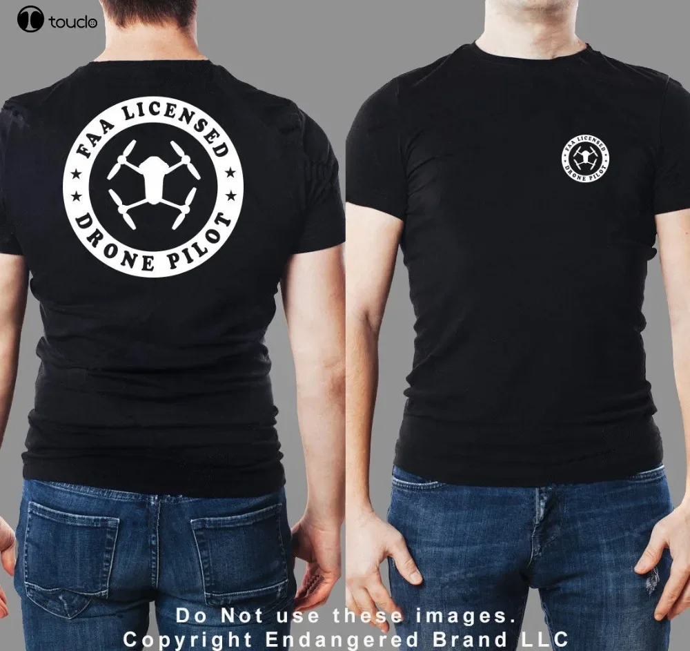 الطائرة بدون طيار Faa الطيار جولة Dji Mavic قصيرة الأكمام الرجال تي شيرت ثلاثية الأبعاد الرجال بلايز المحملة عادية الشارع الشهير تي شيرت فستان