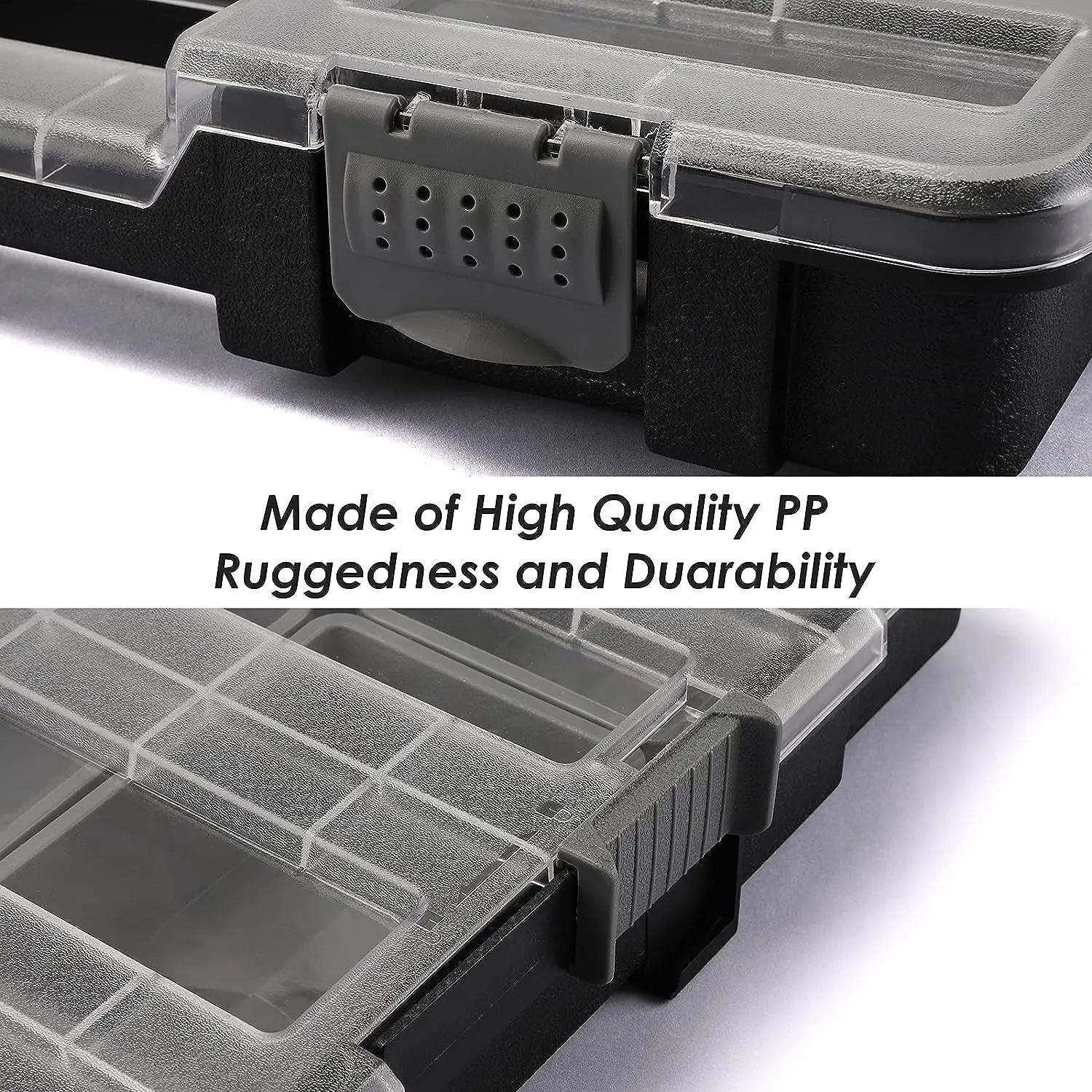 Stackable Toolbox Multi-grid Parts Storage Box Plastic Accessory Tool Box for Hardware Parts Screws Organizer Workshop Tool Case