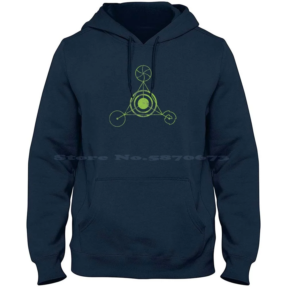 Crop Circle Graphic Design 100% Cotton Hoodie T Shirt Crop Circles Alien Ufo Flying Saucer Extra Terrestrials Visitors Messages