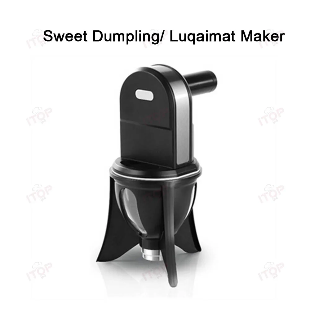 ITOP Luqaimat Maker máquina automática para hacer dumplings dulces con contador, máquina para formar bolas de carne pequeñas