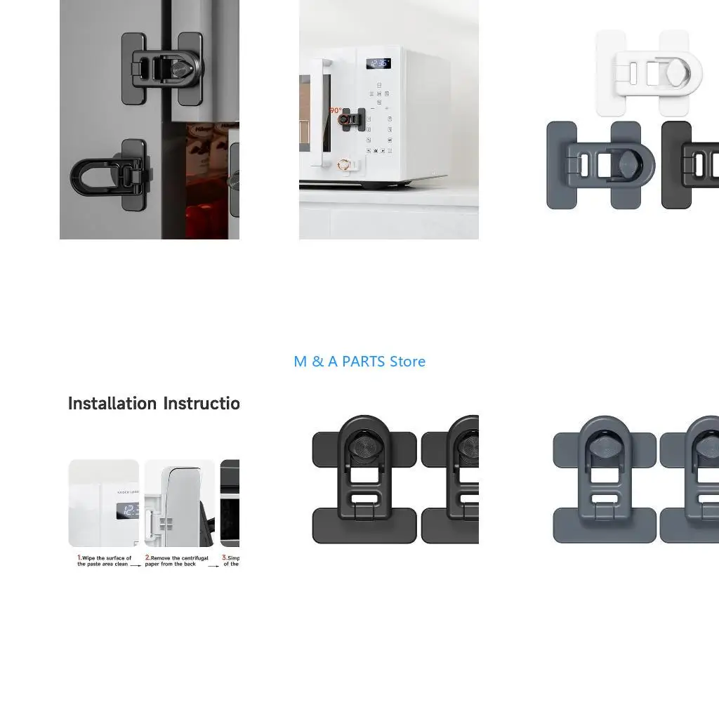 U1JF Universal Campers Baby Safety Fridge Door Lock ABS Construction Cabinet Door Loc
