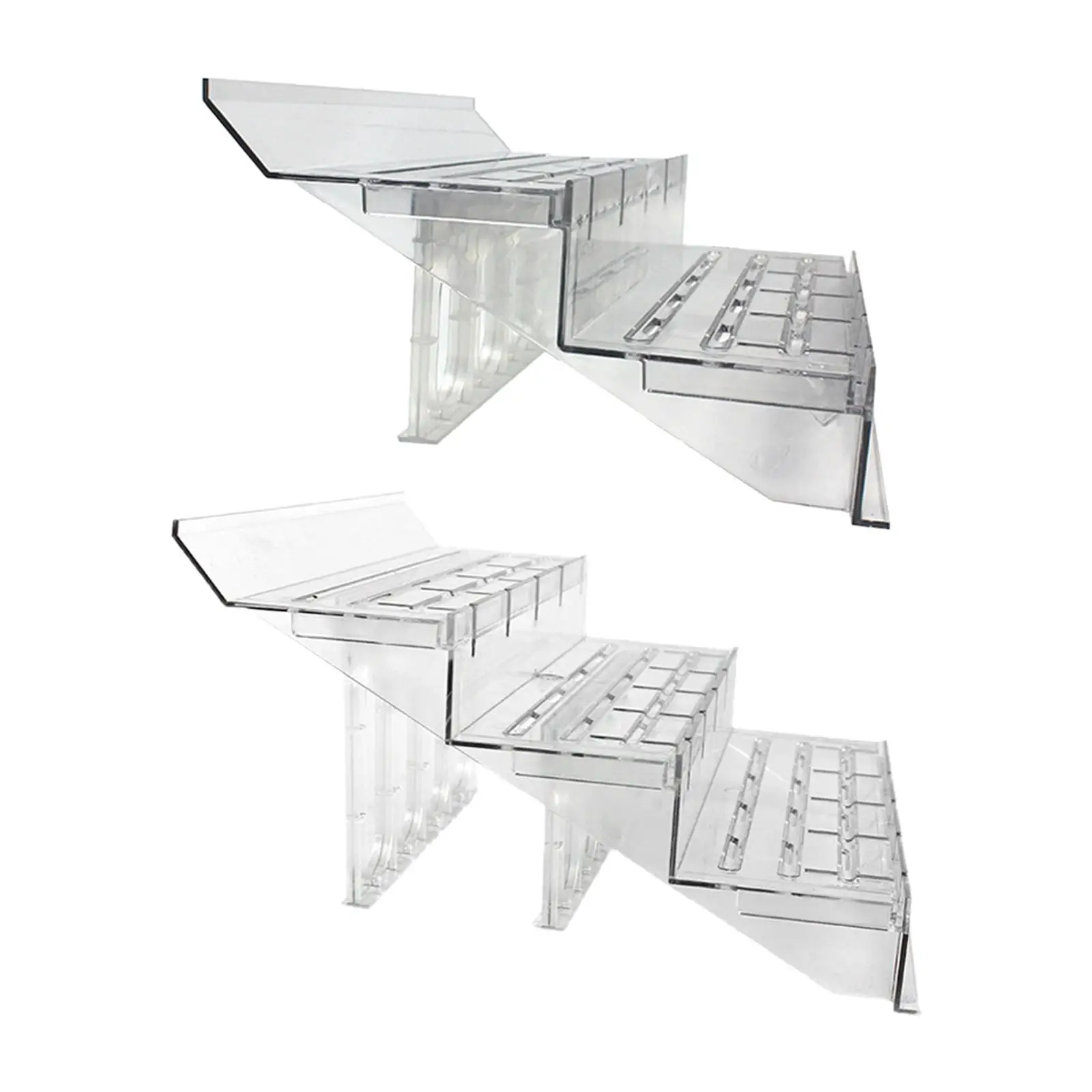 

Retail Display Stand Separator Supermarket Shelf Organizer Countertop Step Riser for Supermarket Home Retail Brithday Dessert