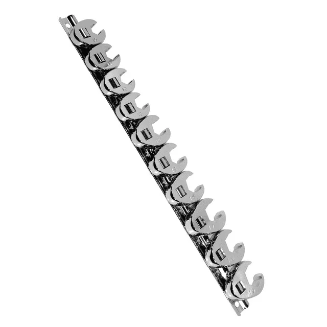 

K-Tool 27300, 10 шт., 3/8 дюйма, метрическая раструбная гайка, набор ключей Crowfoot