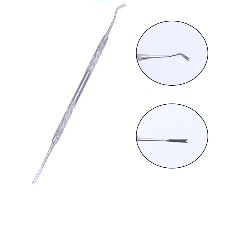 

Стоматологическая лигатура, 1 шт., ортодонтическая двойная изогнутая с скалером, тонкий узкий инструмент для стоматолога