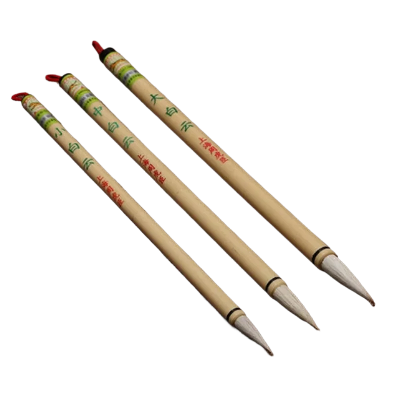 Woolen Multiple Hair Chinese Calligraphy Brush Regular Script White Cloud Brush Traditional Landscape Chinese Painting Brush Pen