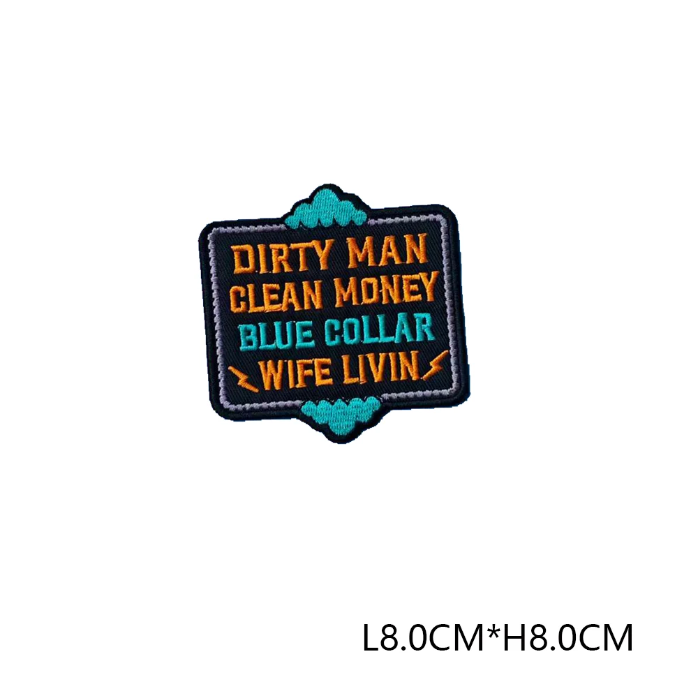 Emblem Clothing Accessories Badge Sticker Embroidered Embroidery Sticker Iron-on Patches
