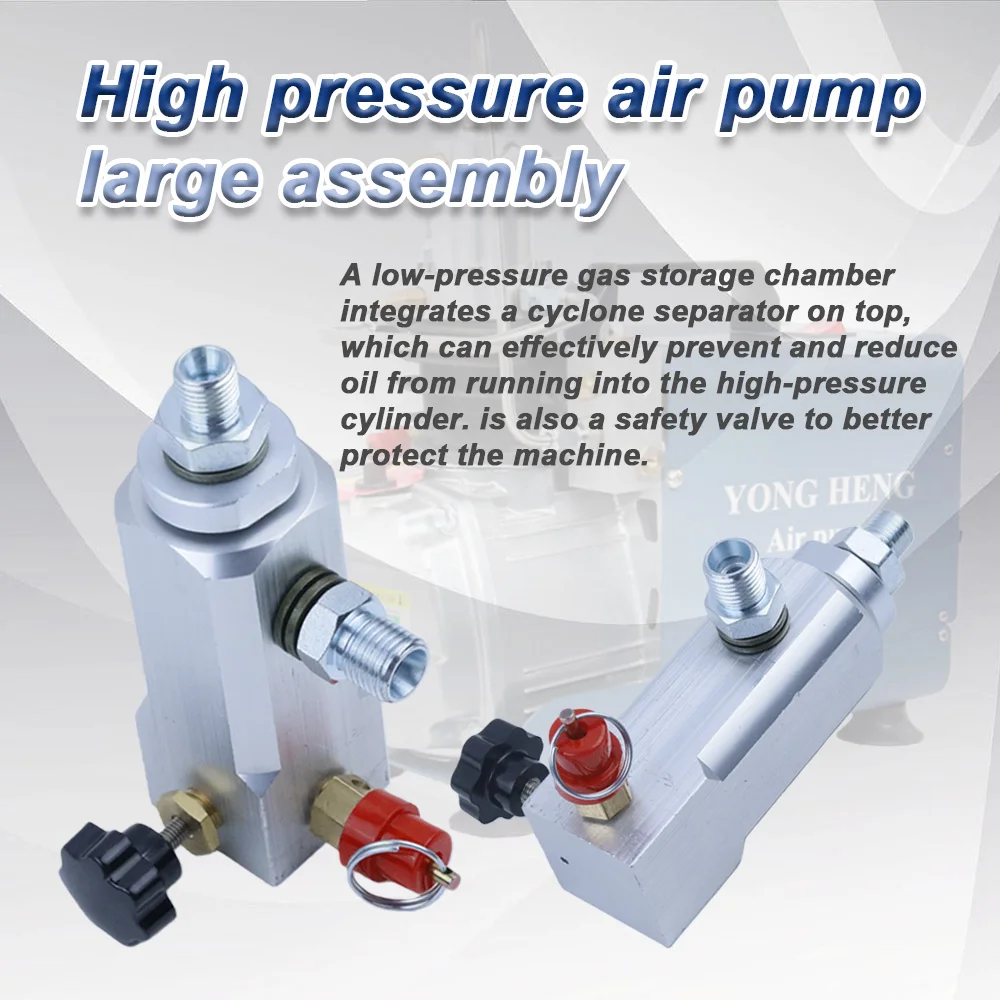 YONGHENG Accessori per la manutenzione della pompa del compressore d'aria ad alta pressione, gruppo blocco valvola a bassa pressione 0-300bar 0-4500PSI 0-30MPA