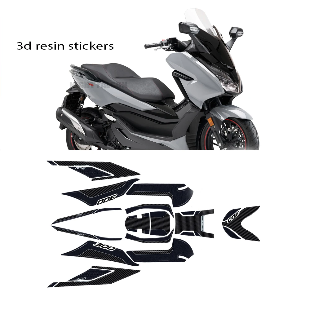 

2020 forza300 sticker Motorcycle Accessories Protector 3D Epoxy Resin Sticker Kit For Honda Forza 300 2018 - 2020