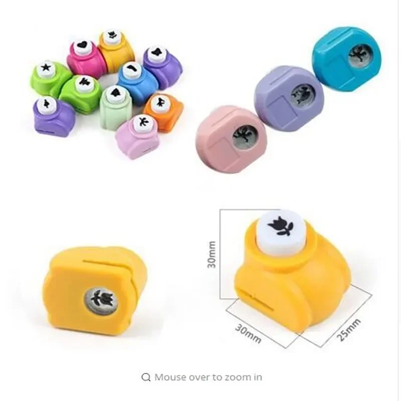 Kind Kind Mini Afdrukken Papier Handvormer Plakboek Tags Kaarten Ambachtelijke Diy Punch Cutter Tool 16 Stijlen