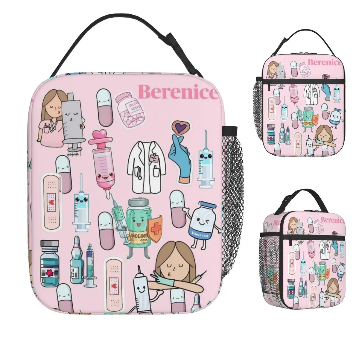 

Enfermera En Apuros Medical Nurse And Doctor Lunch Bag For Men Lunch Box Leisure Cooler Bag Portable Oxford Tote Food Bags