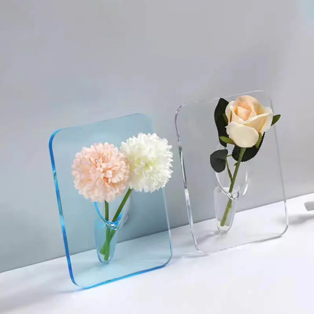 New Art Hydroponic Flower Arrangement Utensils Acrylic Decoration Ornaments Nursery Pots Office Homestay