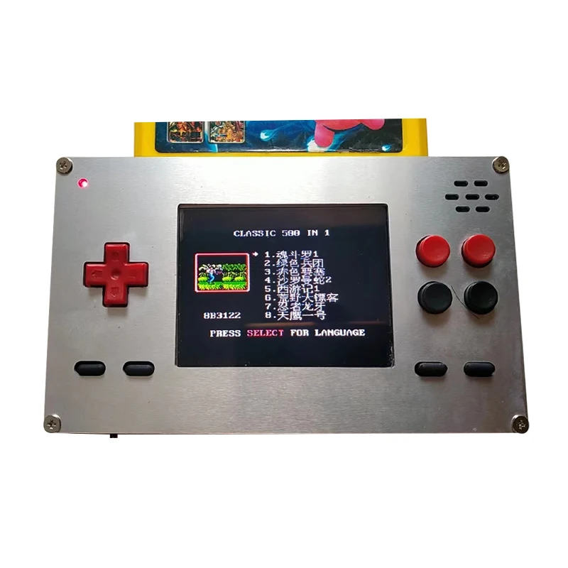 

3.5-inch HD FC fully integrated aluminum shell game console cracked and readable game cartridges Reteo game accessories