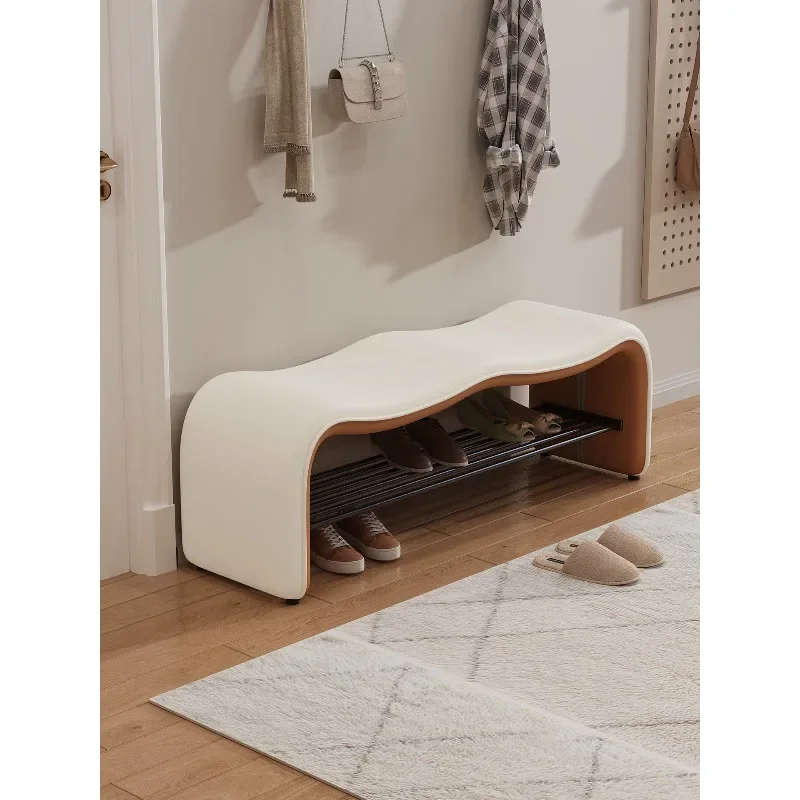 Creative very narrow shoe change stool door home high-end feeling home can sit shoe cabinet integrated porch fitting room sofa s