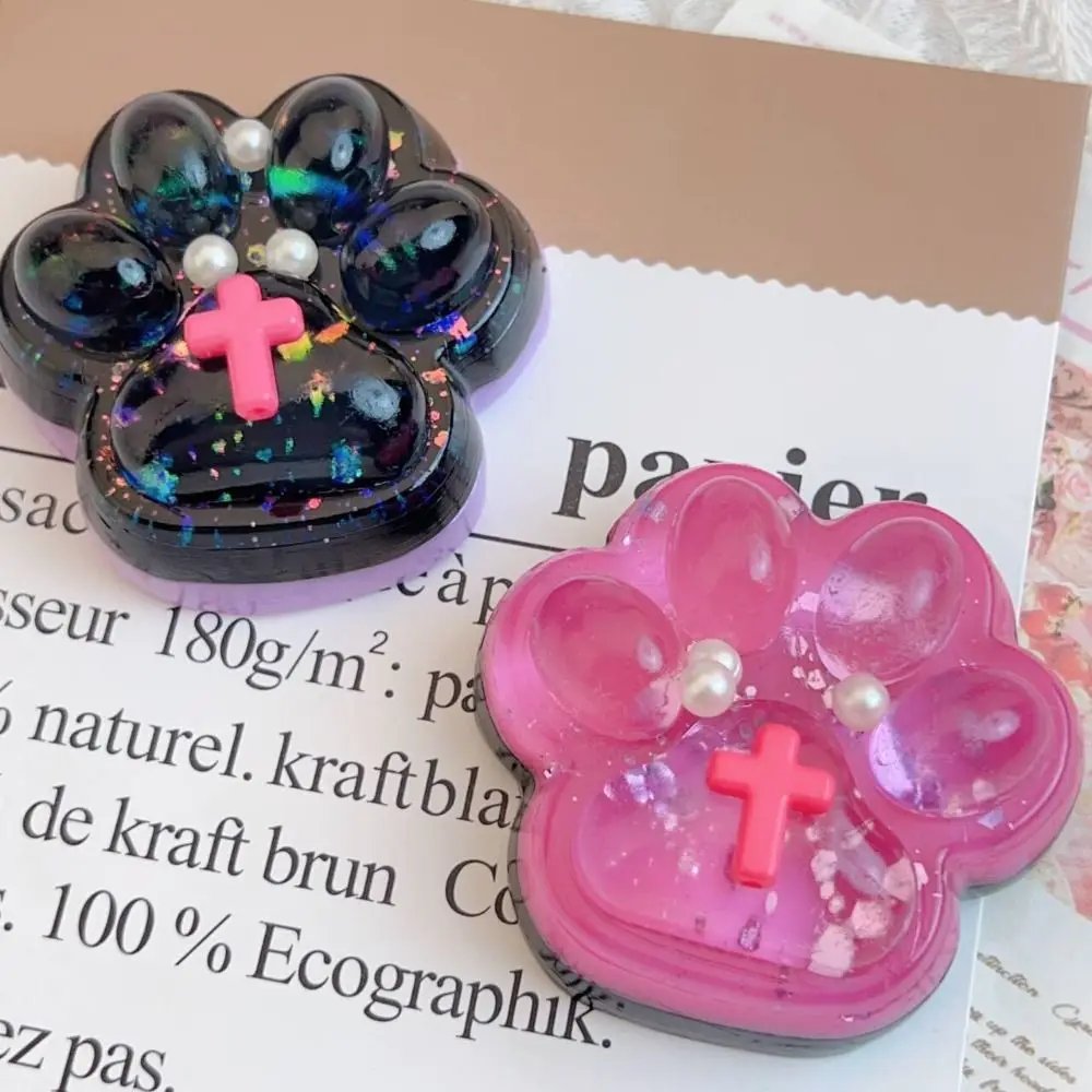 Griffe de chat en silicone de la série Dark Starry Sky, jouet Fidget spongieux, patte de chat mignonne, rebond lent, pincement, décompression,