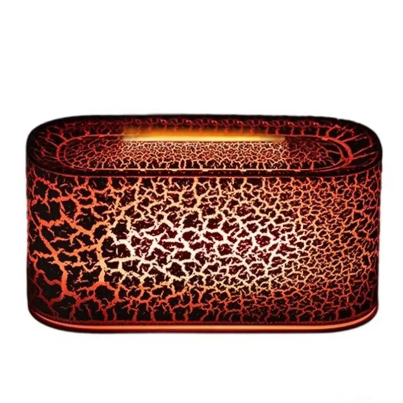 

D0AB Неслышимый ароматический диффузор с реалистичным светодиодным эффектом пламени и тихим туманом для домашнего отдыха