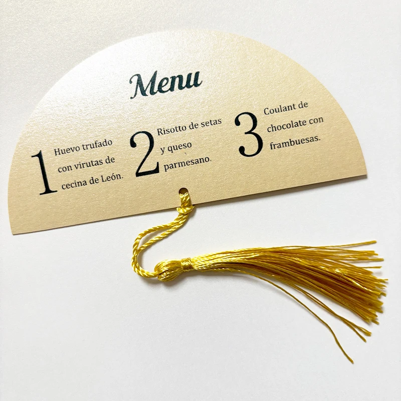 

personal gold foil cards dining plate card, wedding banquet hotel table card, beverage card, customized menu process card 200pcs