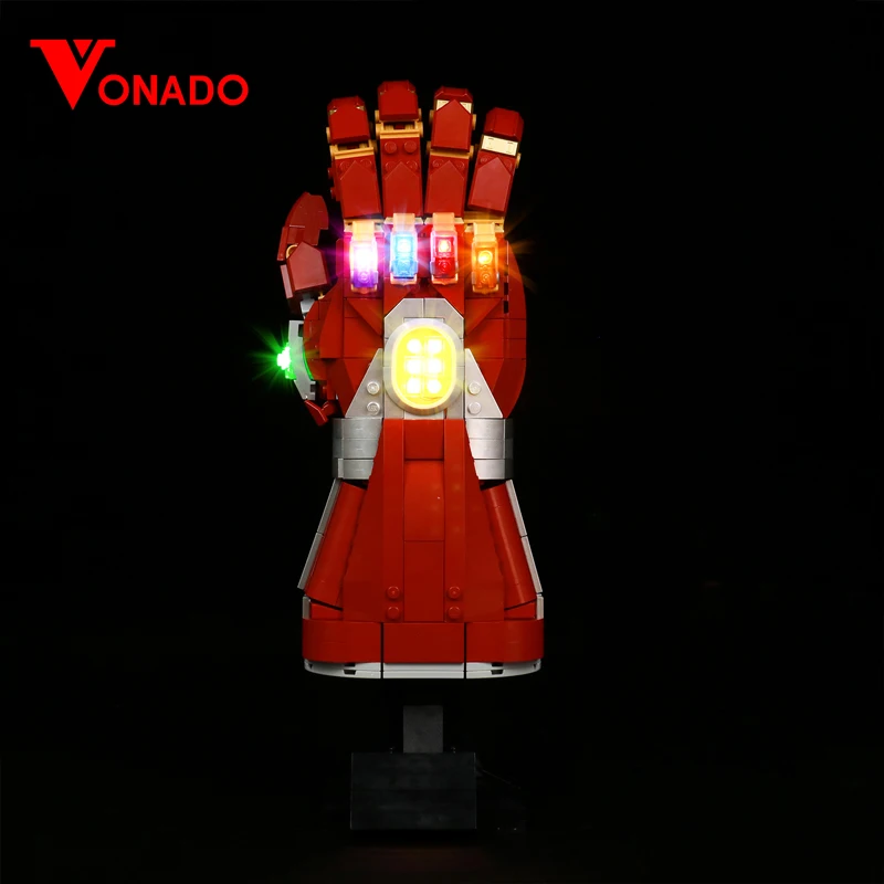 Vonado LED Light Kit For 76223 Nano Gauntlet Building Blocks Set (NOT Include the Model) Bricks DIY Toys For Children