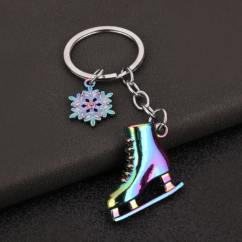 2024 Winter Outdoor Skiing Gift Keychain Ski Resort Promotion Gift Keychain Ice Knife Shoes Ski Board