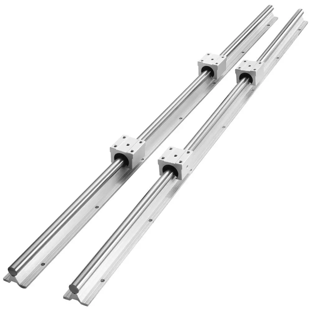 

Precision Linear Guide Rails SBR20 800mm 2Rails 4SlideBlocks Bearings Kit for CNC Machines DIY Automation Projects