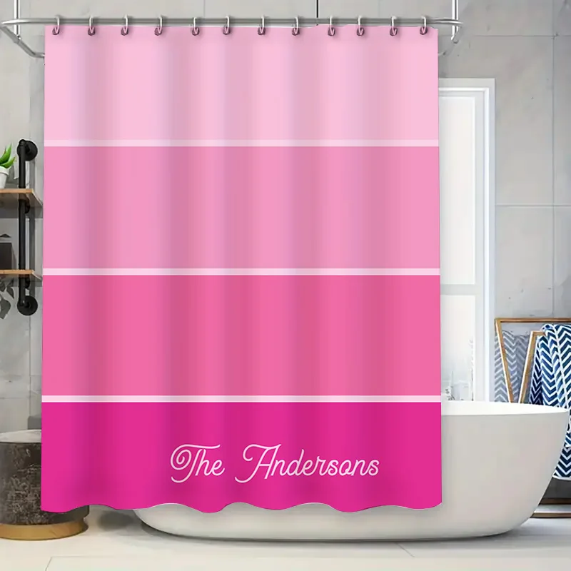 

Декор для ванной комнаты, занавеска для душа, тканевый принт, водонепроницаемый красный кирпичный настенный узор, 3D настраиваемые варианты размера, аксессуары для ванной комнаты D